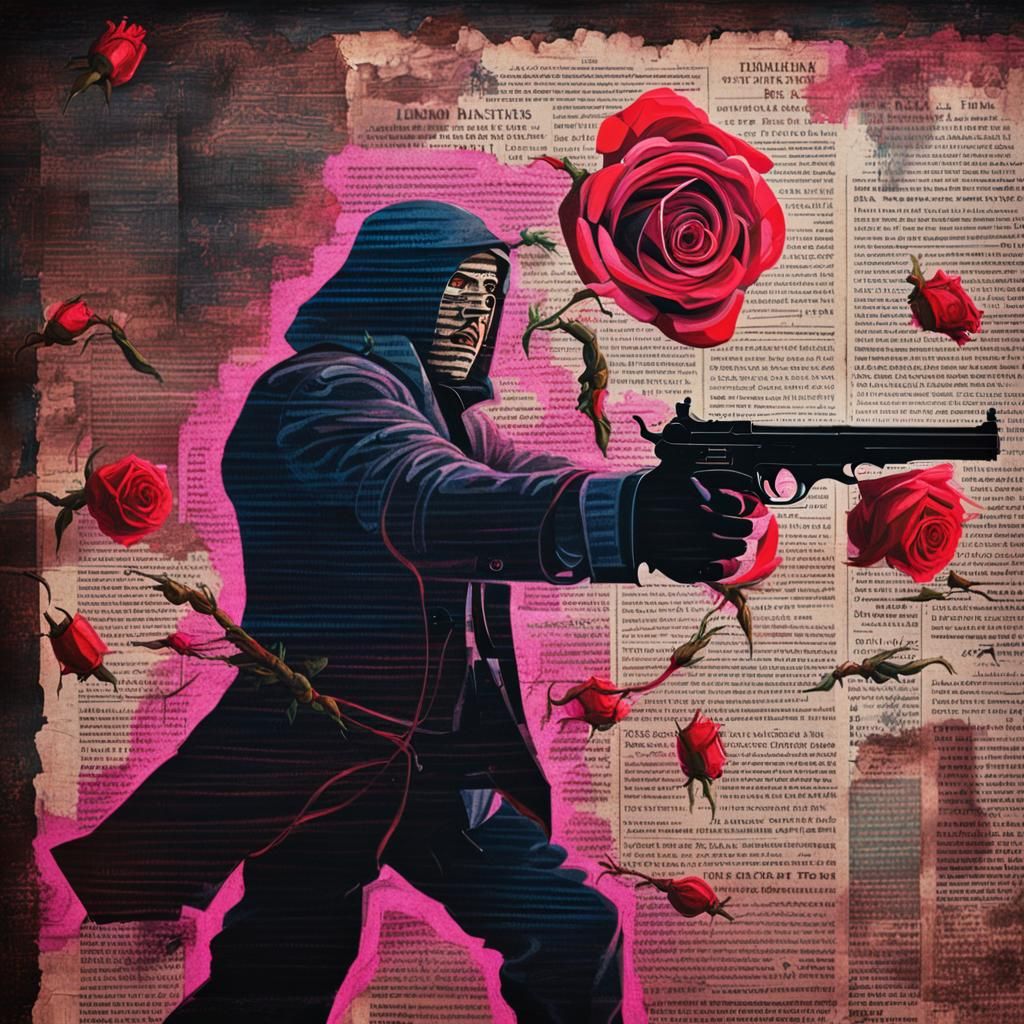 Surreal Masterpiece: Da Vinci-Inspired Duel in Dark Alleyway