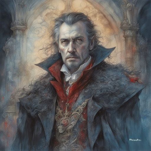 AI Generated Image of Dracula