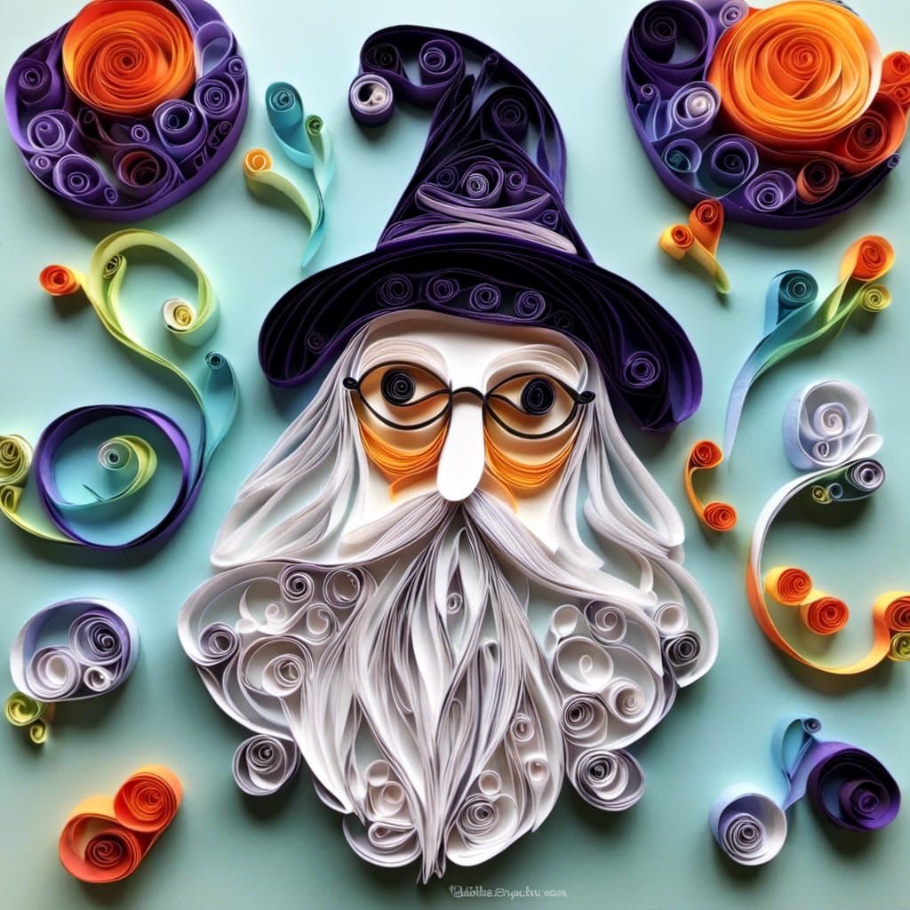 Albus Dumbledore Paper Quilling Portrait