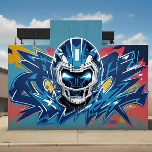 Dallas Cowboys Stadium in Graffiti Splash Art