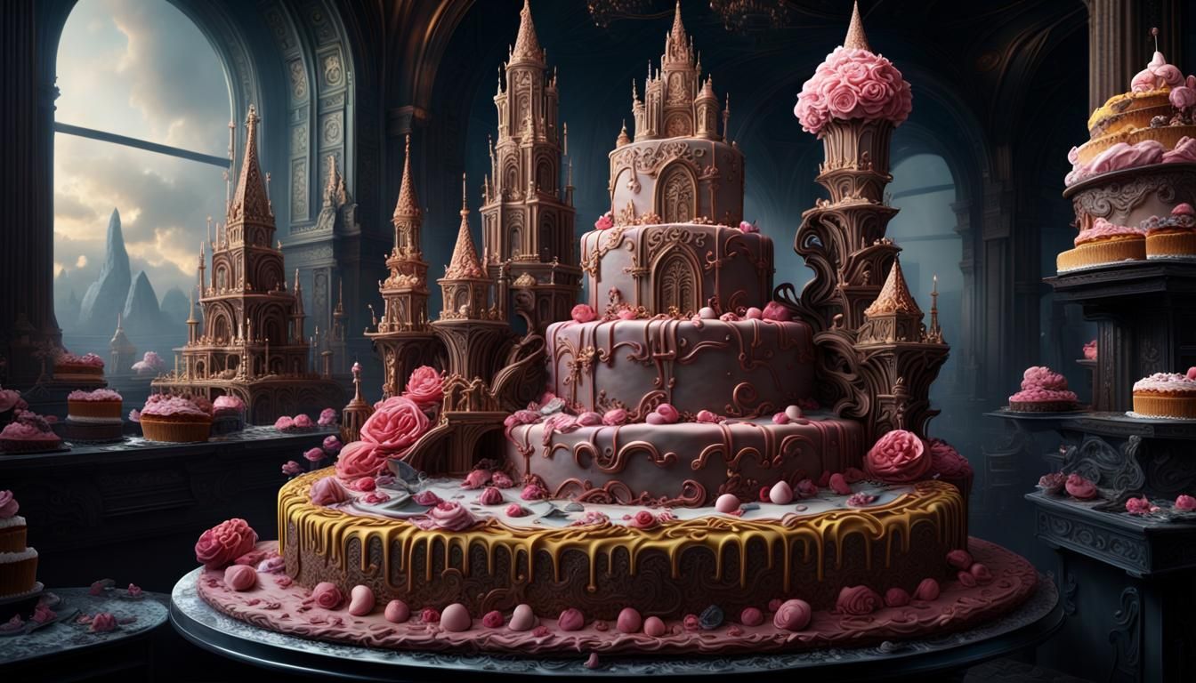 Epic Cake Sculptures: Digital Matte Painting