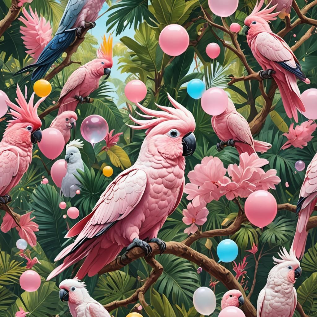 A pink cockatoos