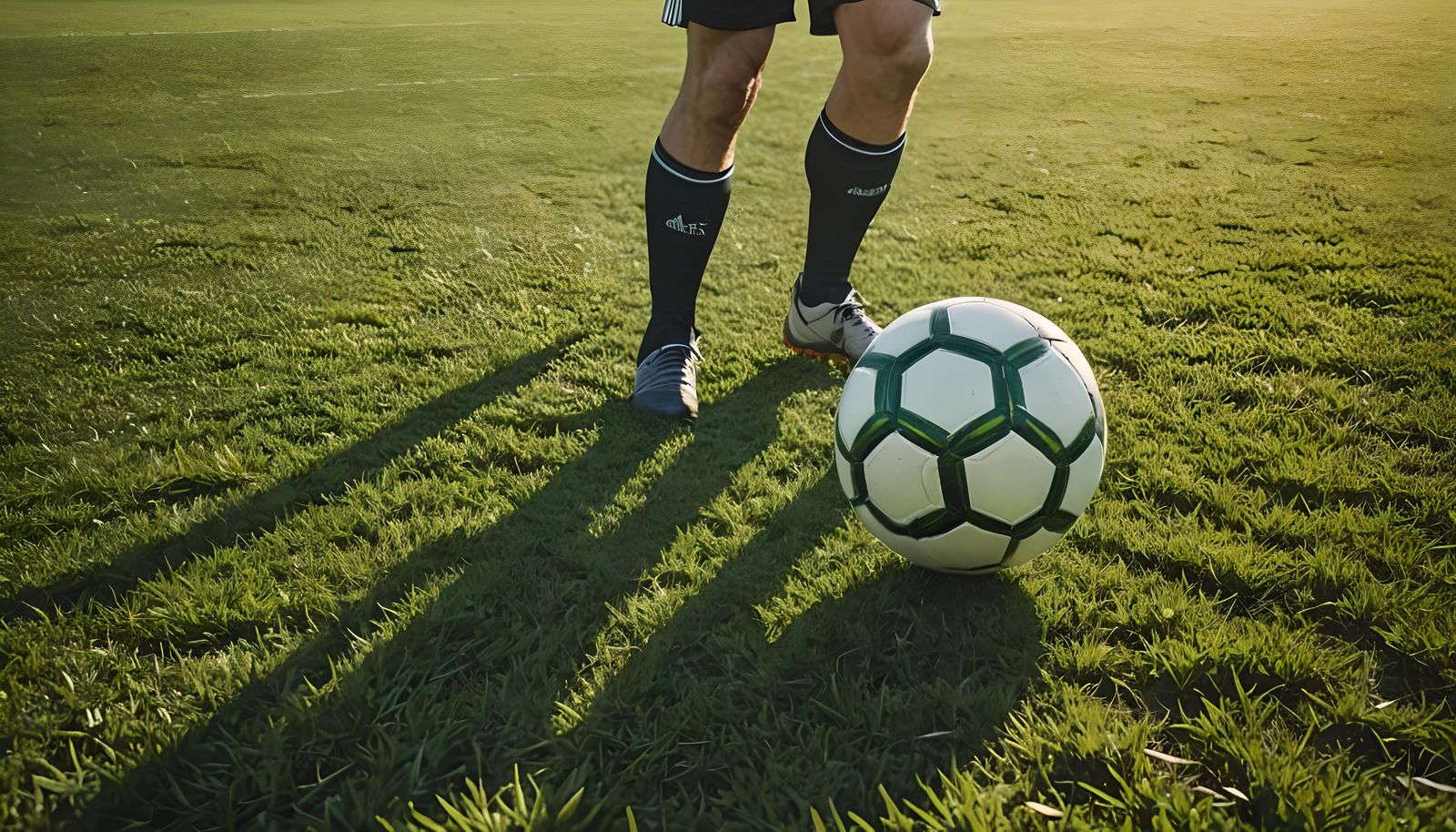 Soccer Ball on Green Field