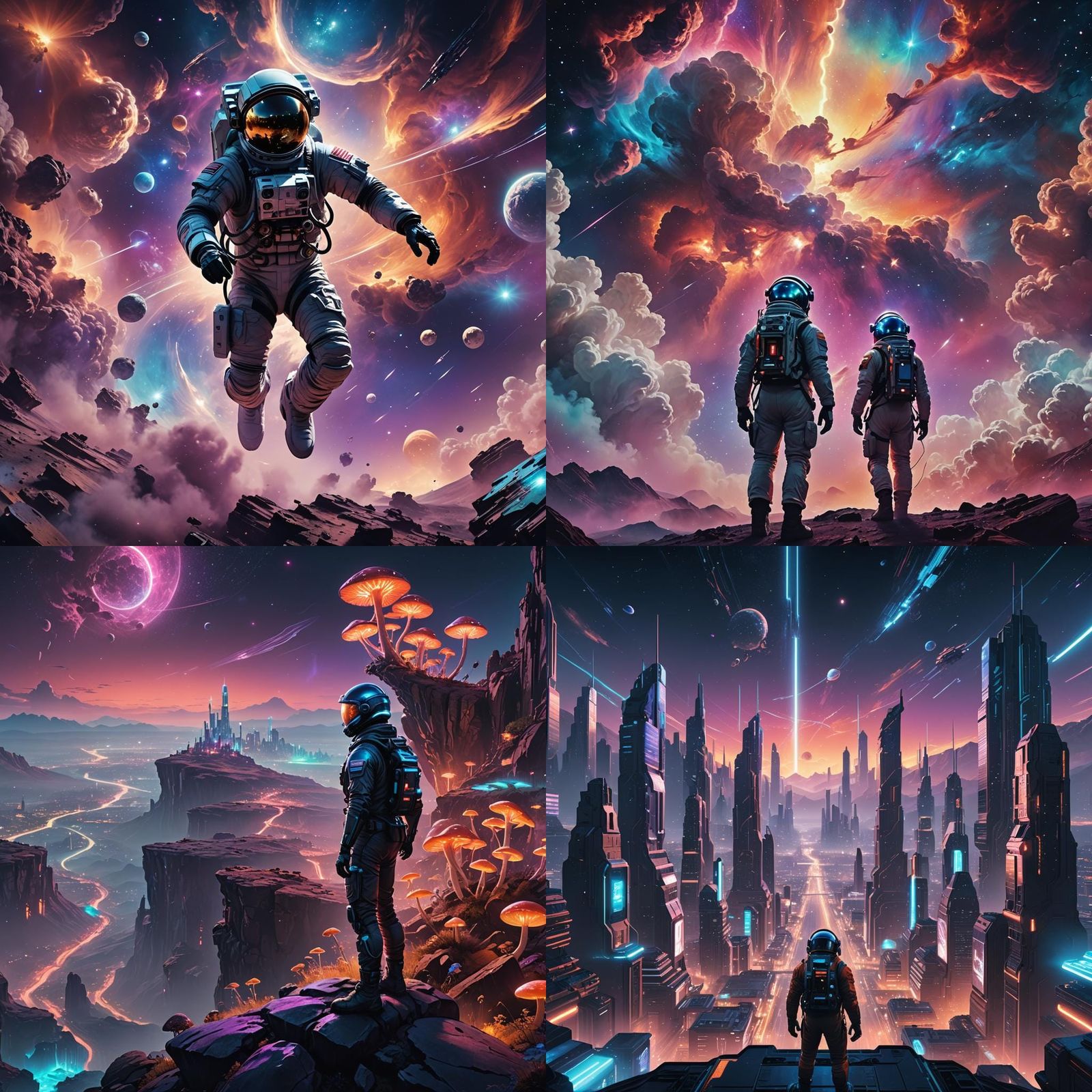 Detailed Sci-Fi Dreamscape in 3D Cinematic Style