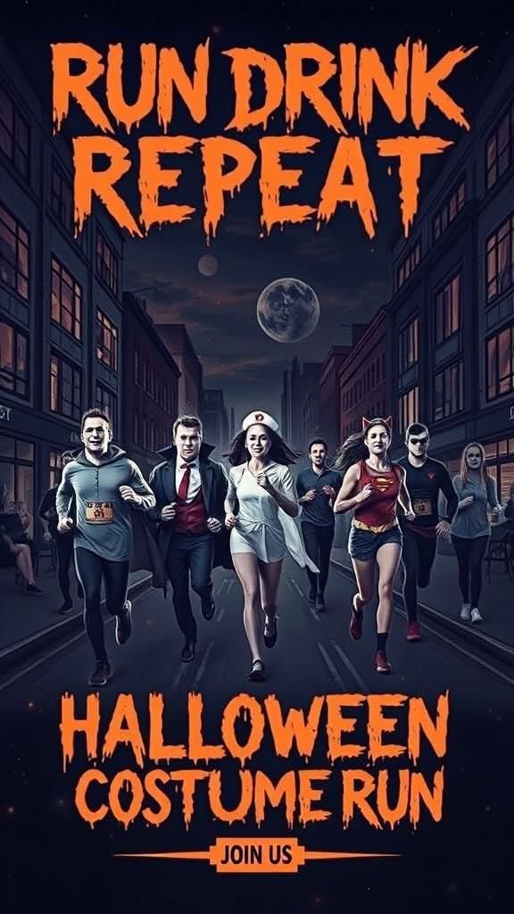 Halloween Costume Run: Spooky Fun Flyer