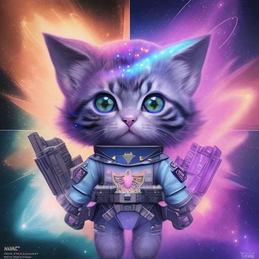 Astral War Kitten Illustration by Pablo Amaringo