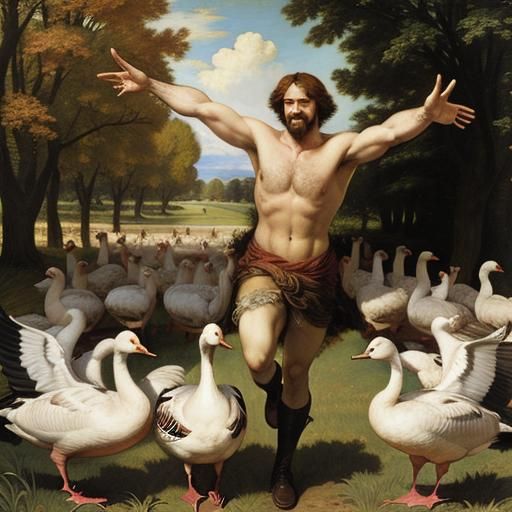 Farmer's Dance with Geese in Renaissance Style