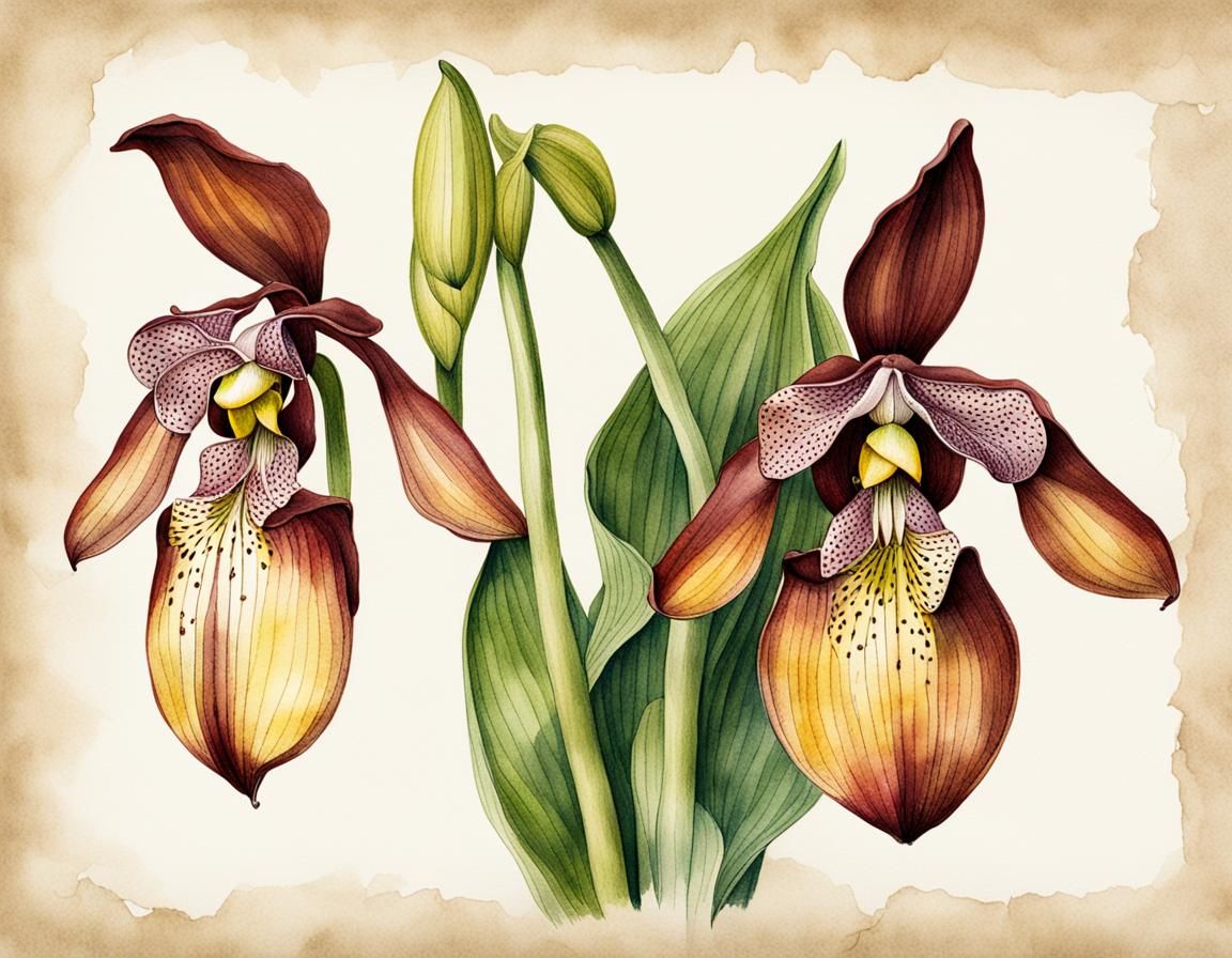 the lady’s slipper orchid