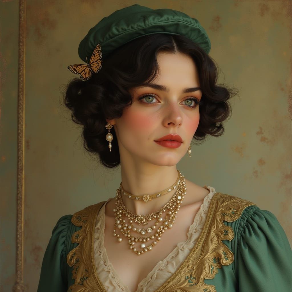 Glamorous Flapper Girl of the Roaring Twenties