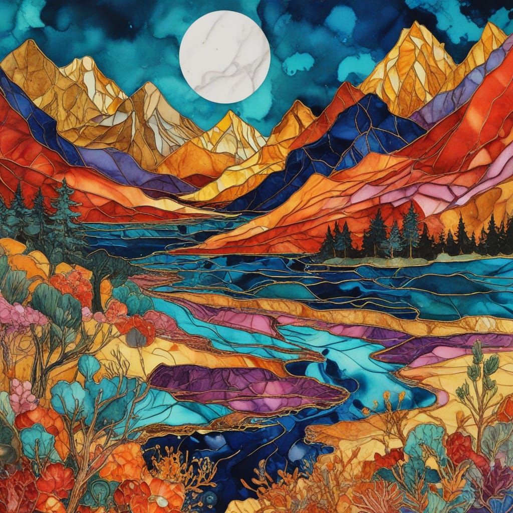 Mended Earth in Vibrant Fauvist Splendor