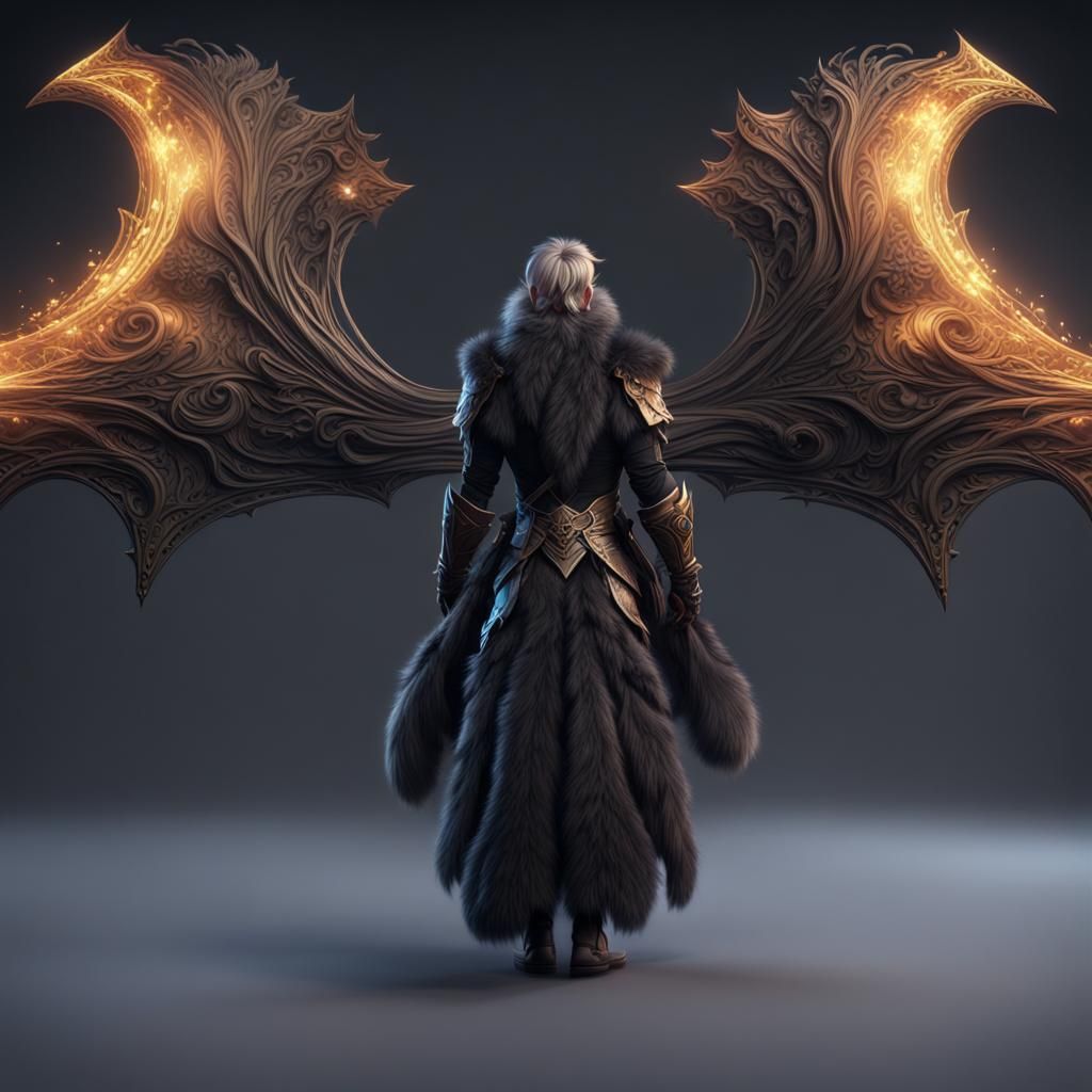 Harengon Bow User in Detailed Matte Painting Style