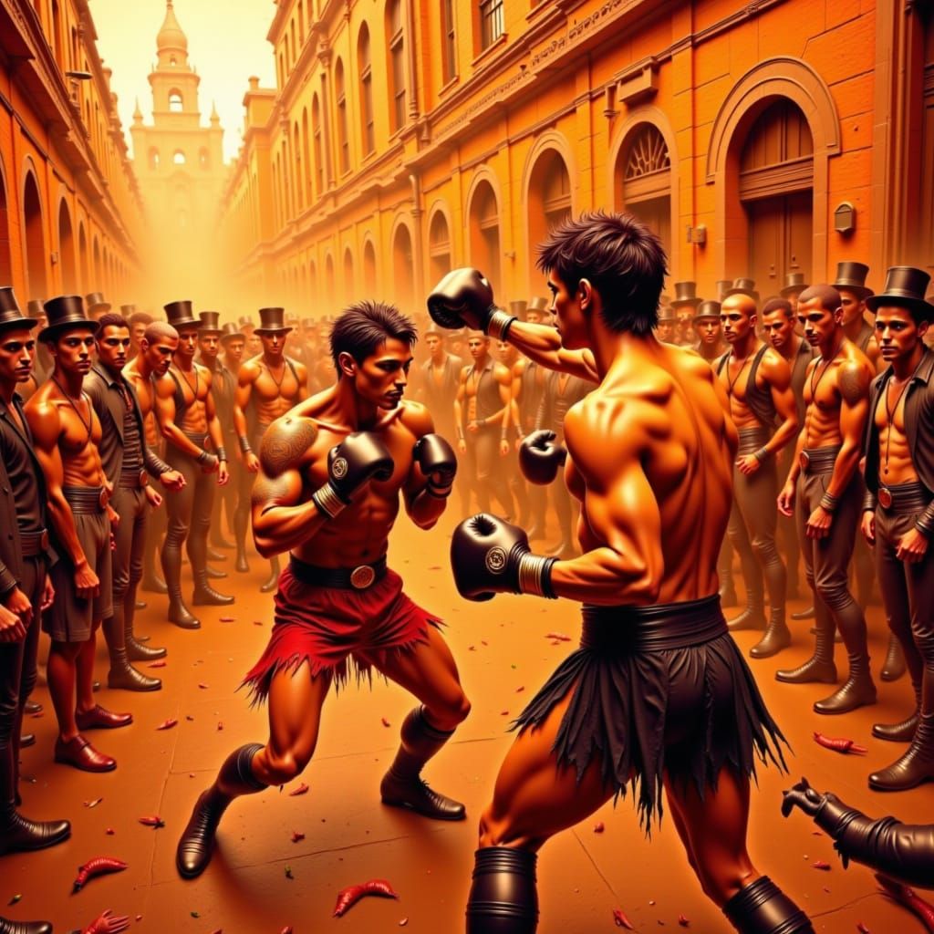 Bare-Knuckle Boxing Fight in Old New York