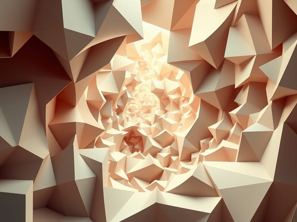 Abstract Fractal Landscape of Proportion and Balance