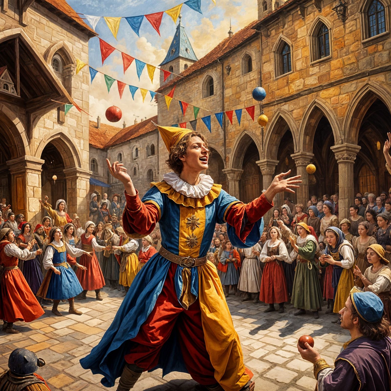 Medieval Festival Scene