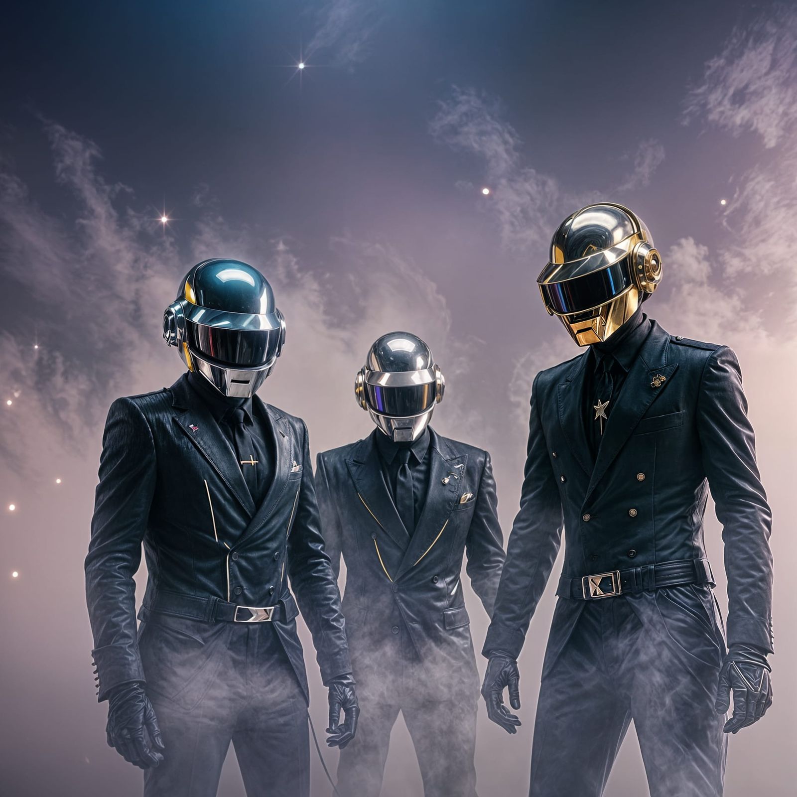 Daft Punk Ethereal Gothic Illustration