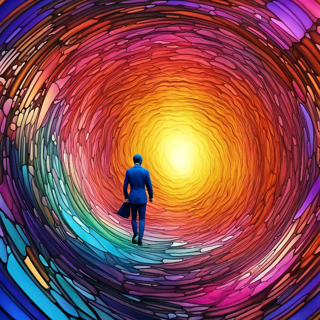 Vibrant Cosmic Portal in Industrial Light and Magic Style