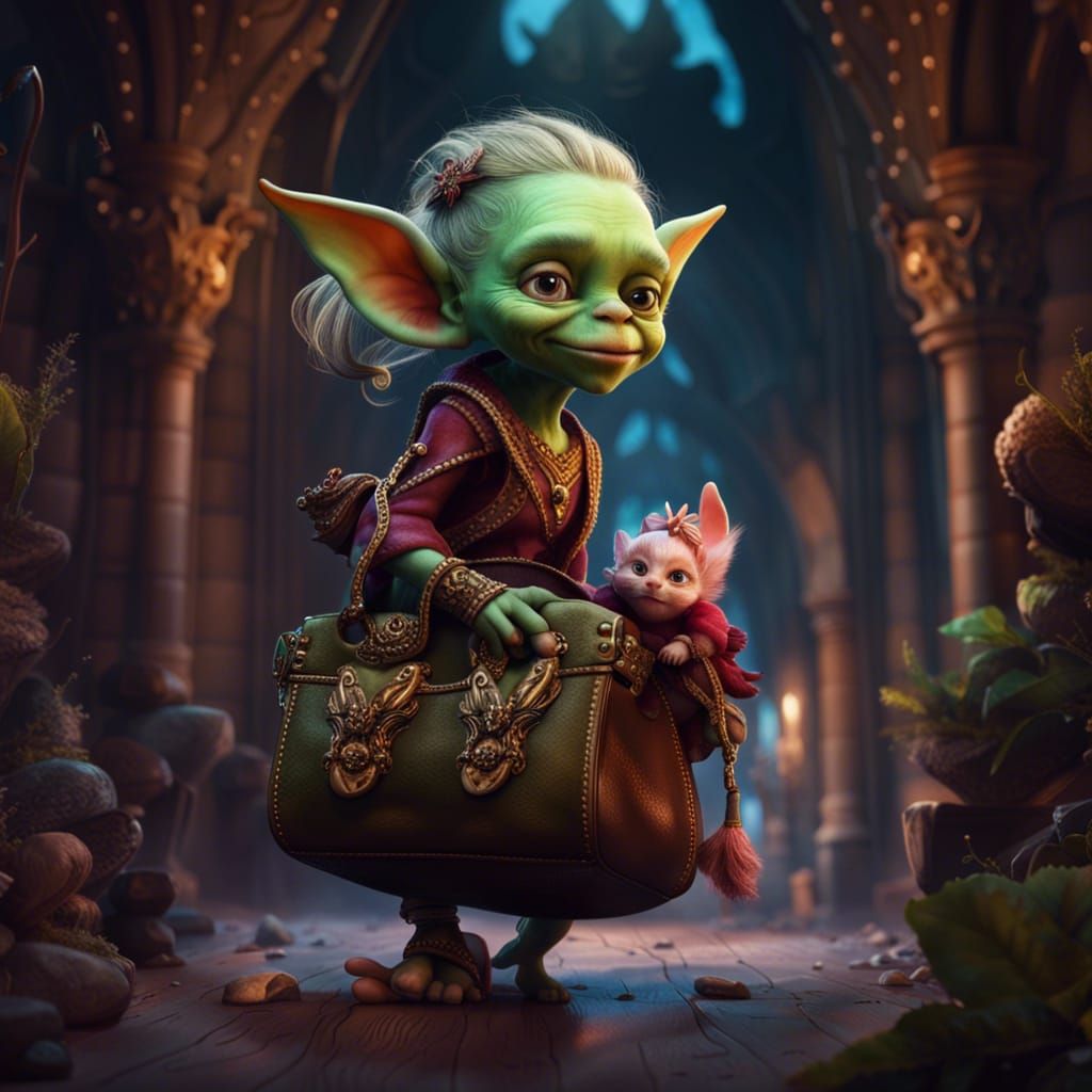 Goblin Travels by Princess: Fantasy Art