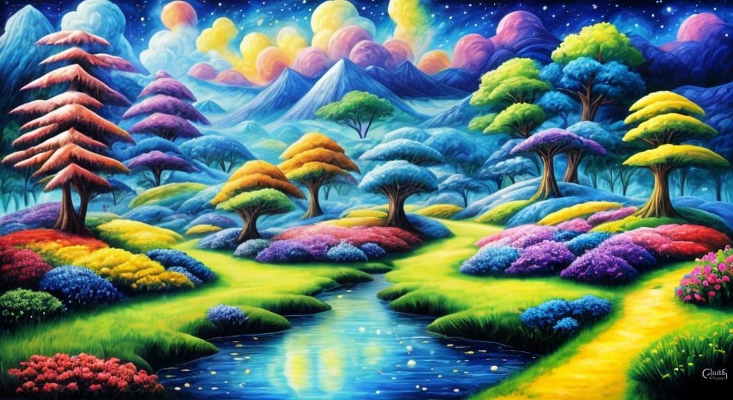 Cubist Abstract Art with Scintillating Vibrations