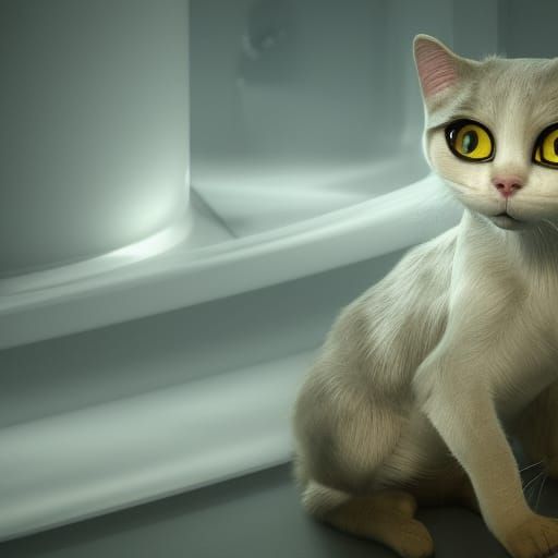 Photorealistic Human Eyes in Holographic Style