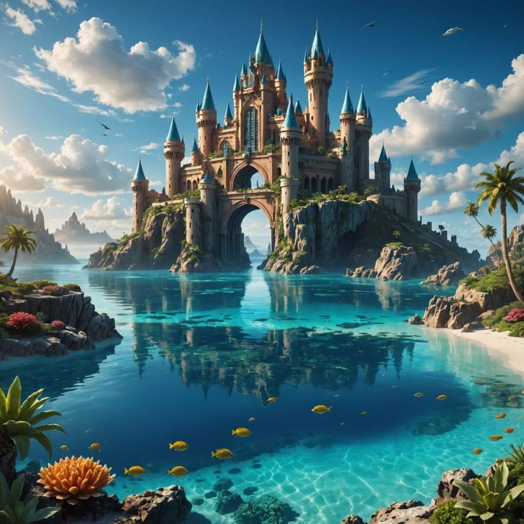 Stunning Atlantis Underwater Cityscape