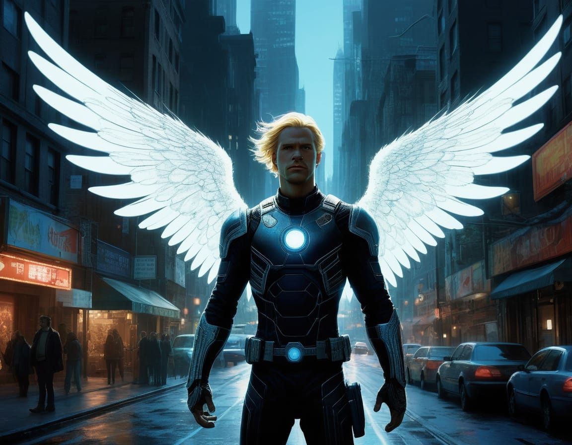 The Angel: Bio-Punk Marvel Icon in Digital Glory