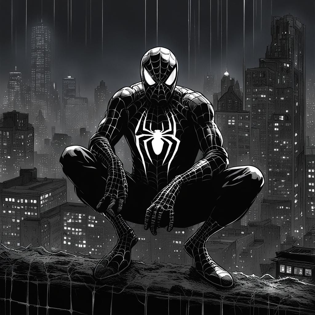 Spider-Man in a Dark, Grim Atmosphere