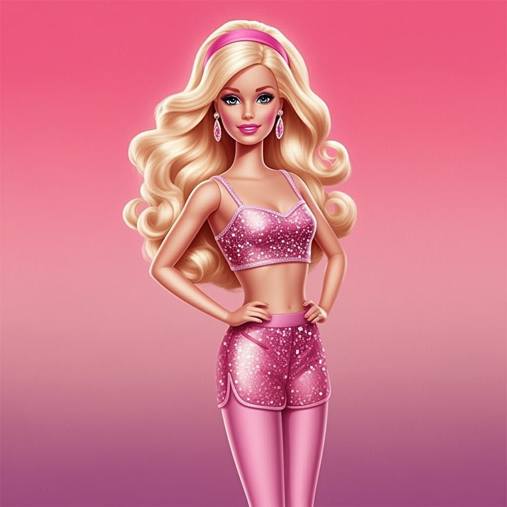 Dance Team Barbie AI Generated Image