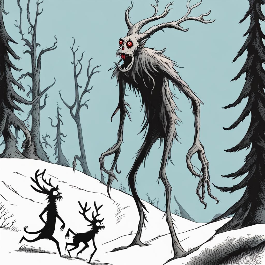 Wendigo in Dr. Seuss Style