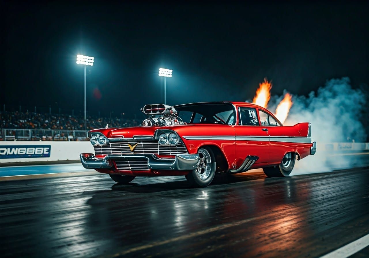 Grandstand Dominance: 1958 Plymouth Fury Pro-Mod Dragster