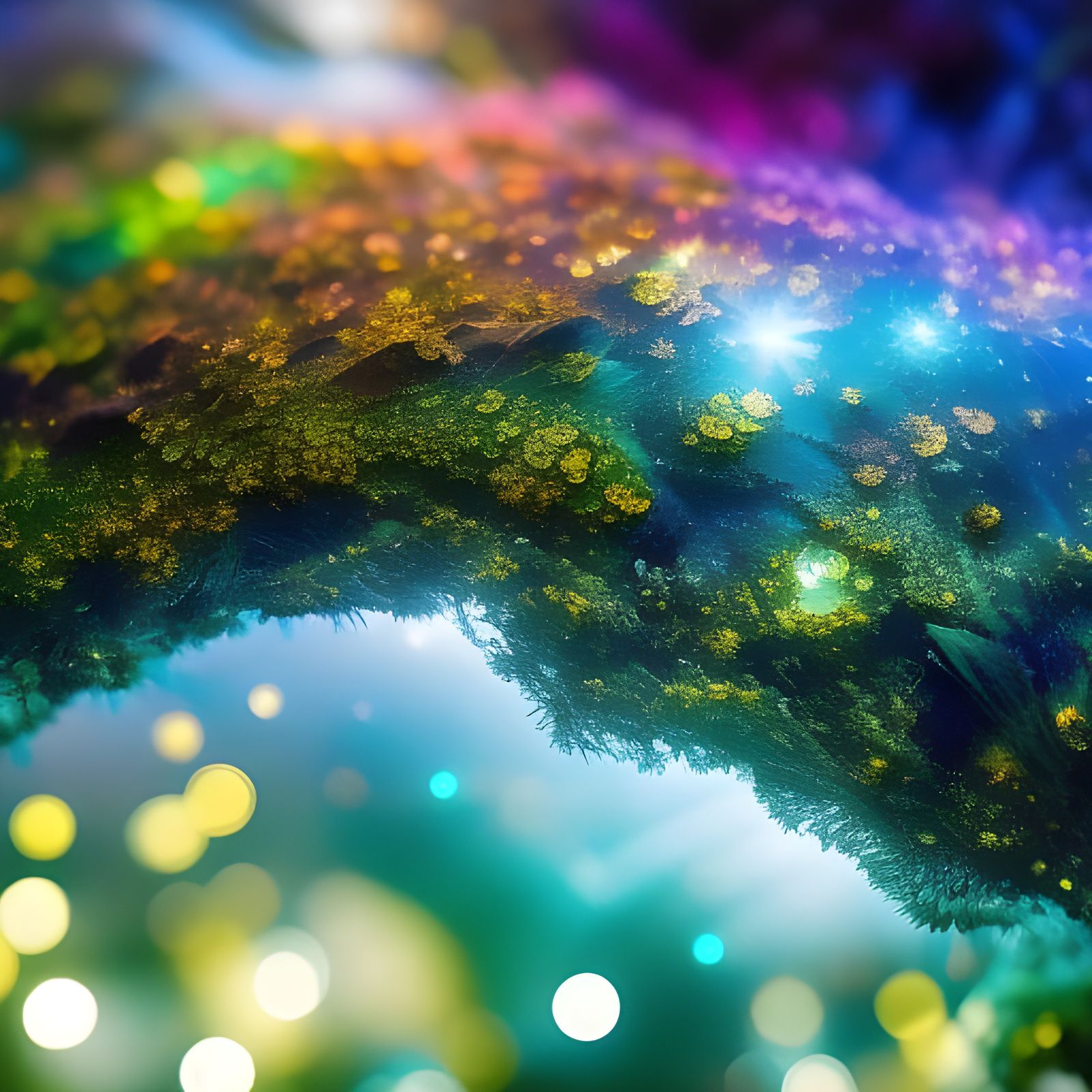 Macro Photography of Quantum Realm in Deep Color