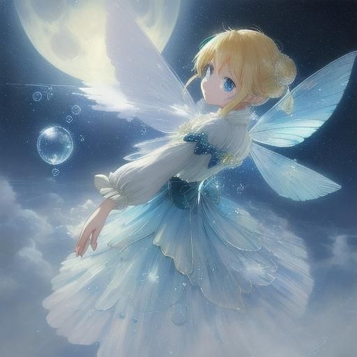 Fairy's Broken Wings and Moonlit Dreams