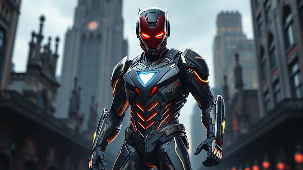 High-Tech NightWing Suits Up in Urban Gothic Armor