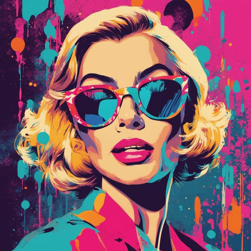 Doris Day Vintage Illustration in Retro Comic Style