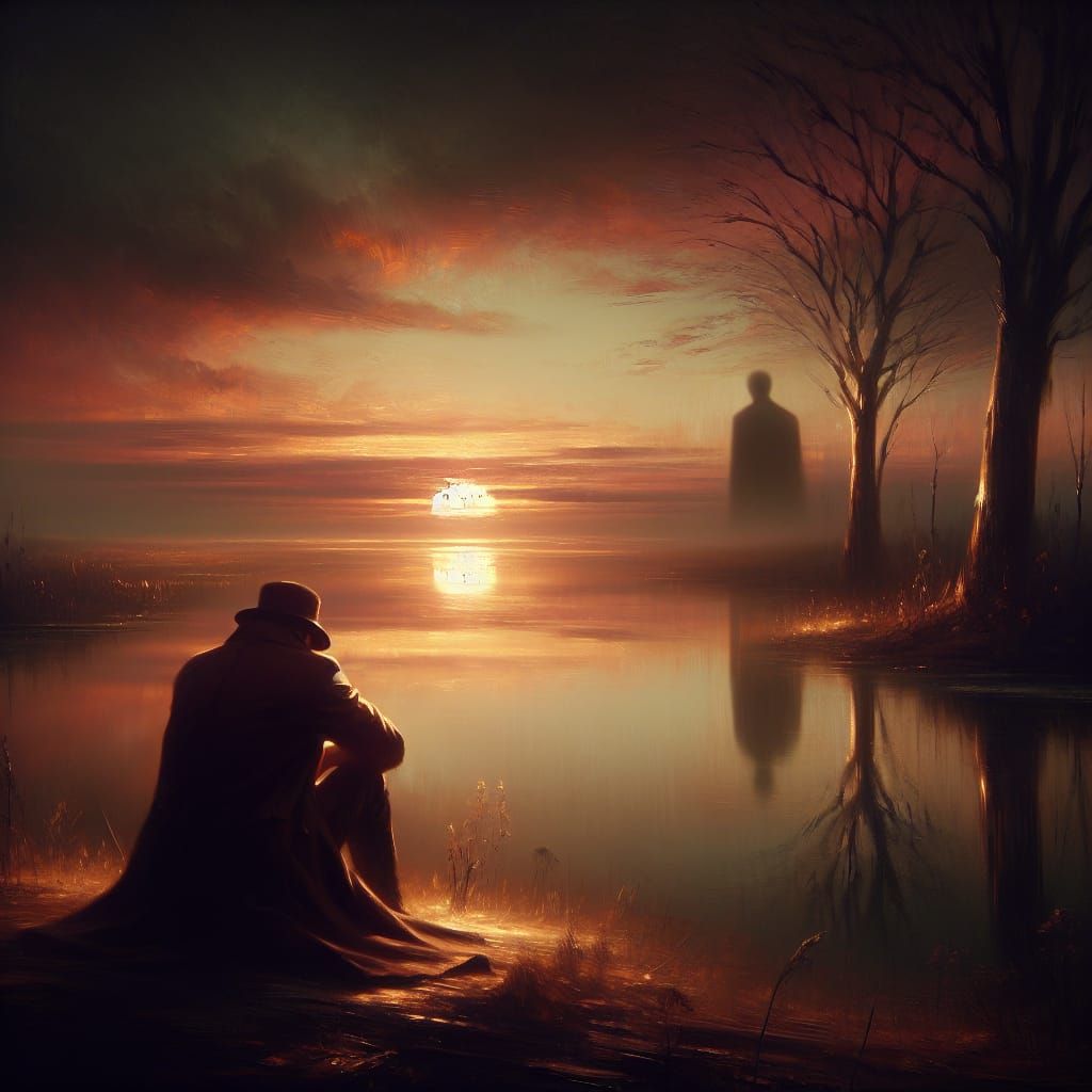 Melancholic Longing in Twilight Serenity