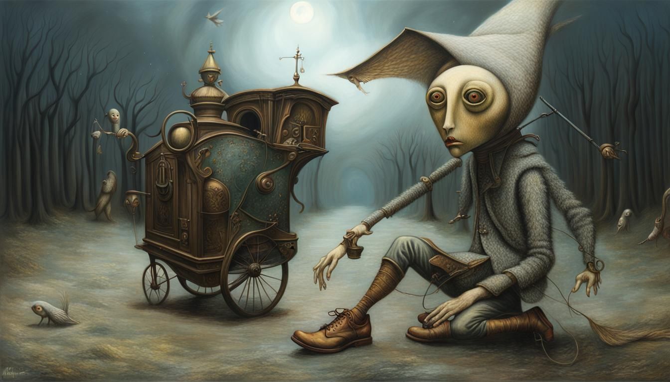 Surreal Flight: A Polychromatic Digital Painting