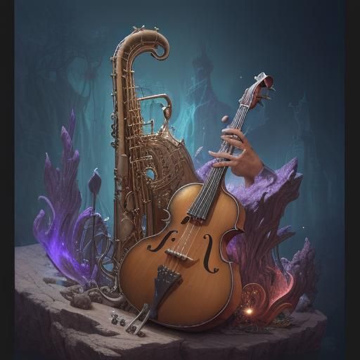 Surreal Jazz Instruments in Juans-les-Pins