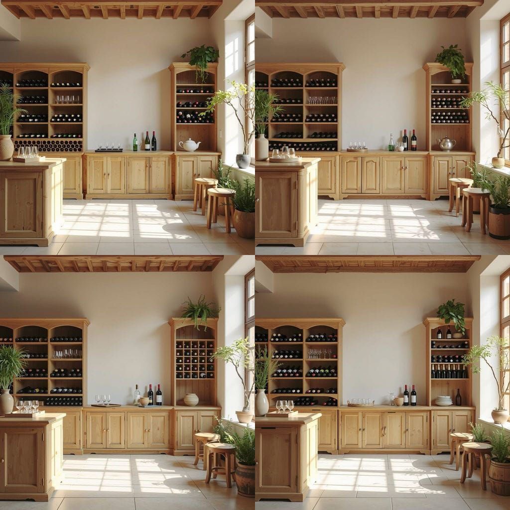 Warm Wine Shop Tasting Room with Rustic Charm