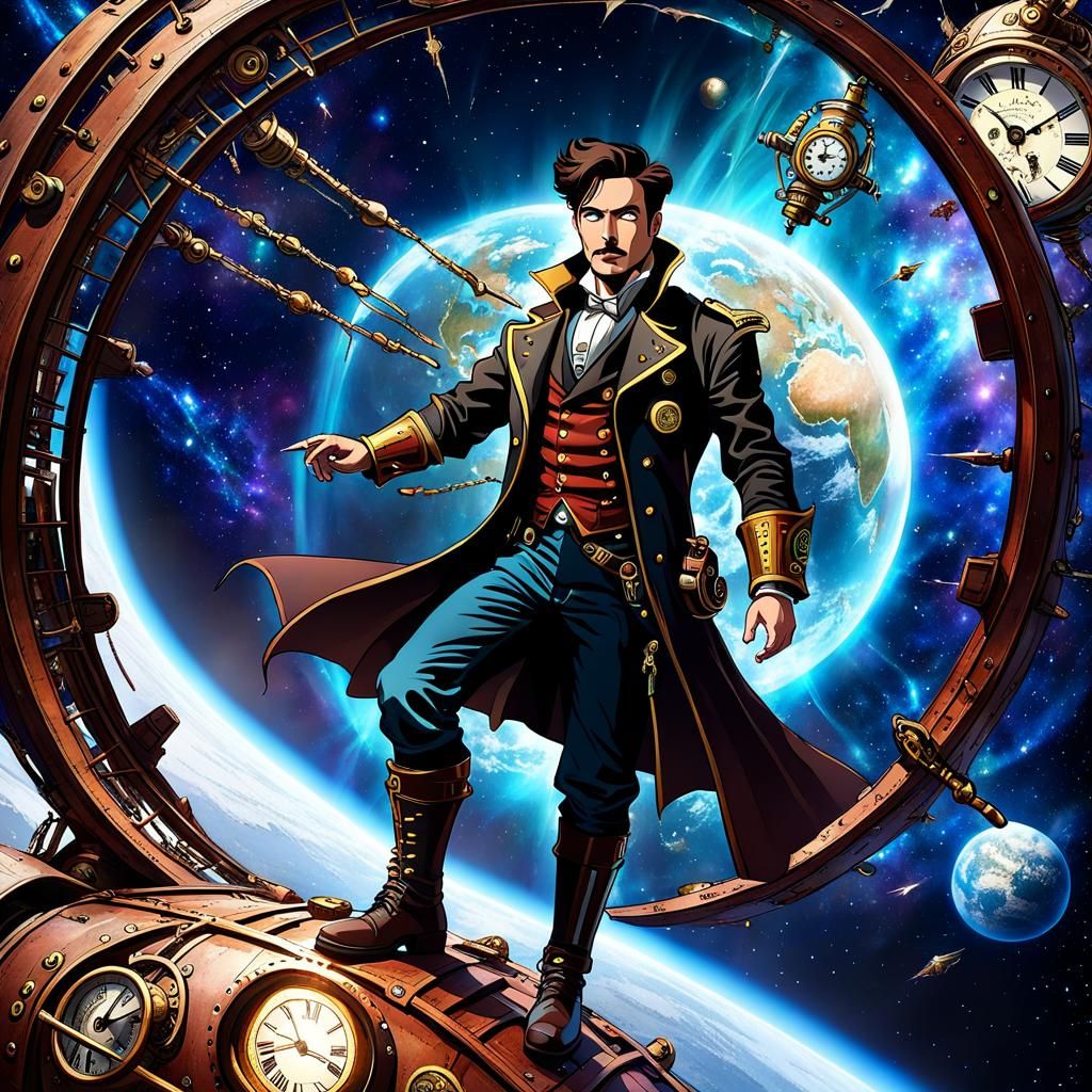 The Time Traveler flew his Ship Through the Crack in Space