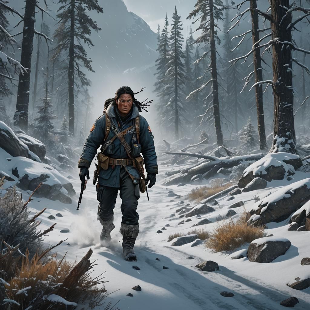 Native American FBI Tracker in Arctic Combat