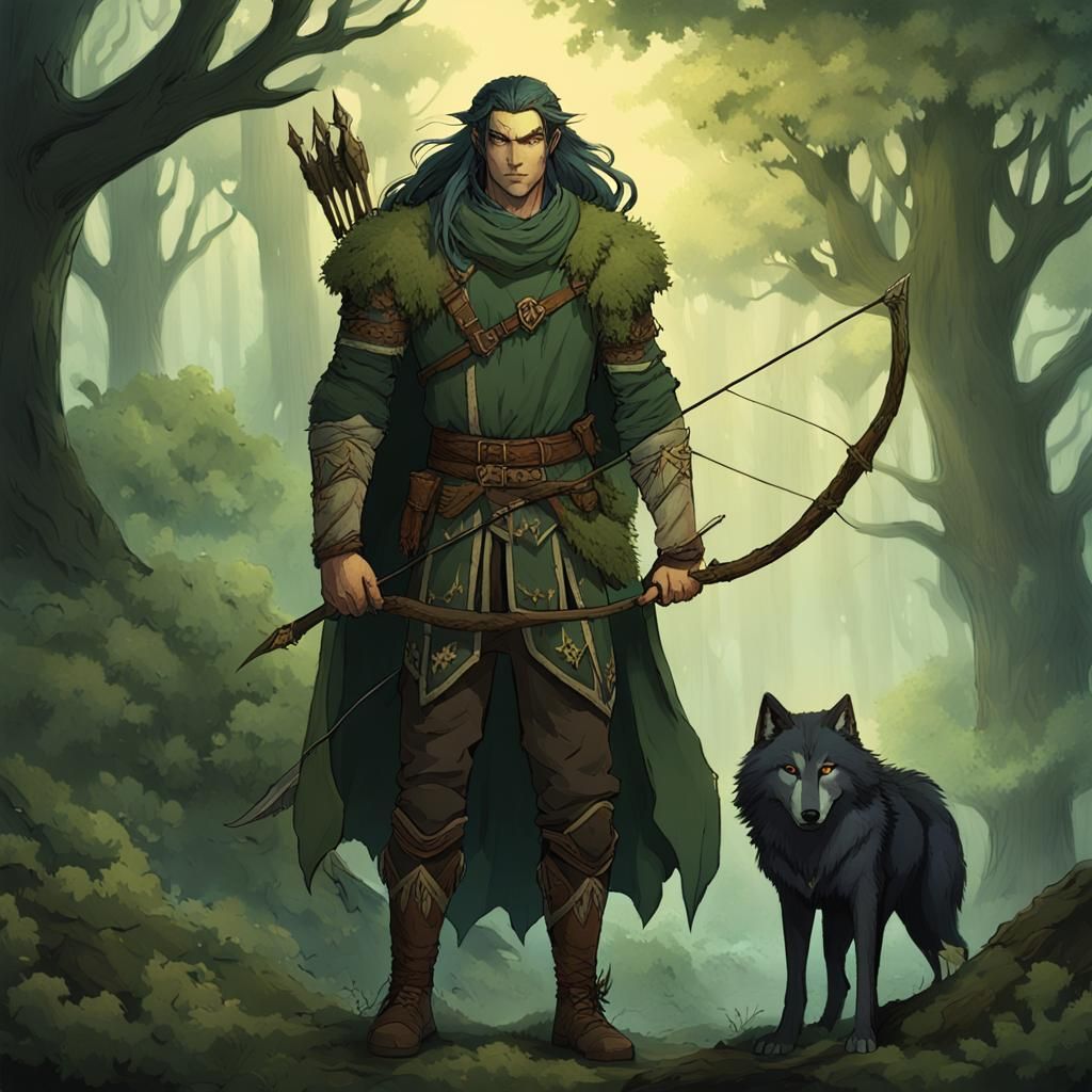 Wood Elf Ranger, Ancient Forest Twilight