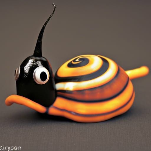 Halloween Snail Movie Poster in Pixar Style