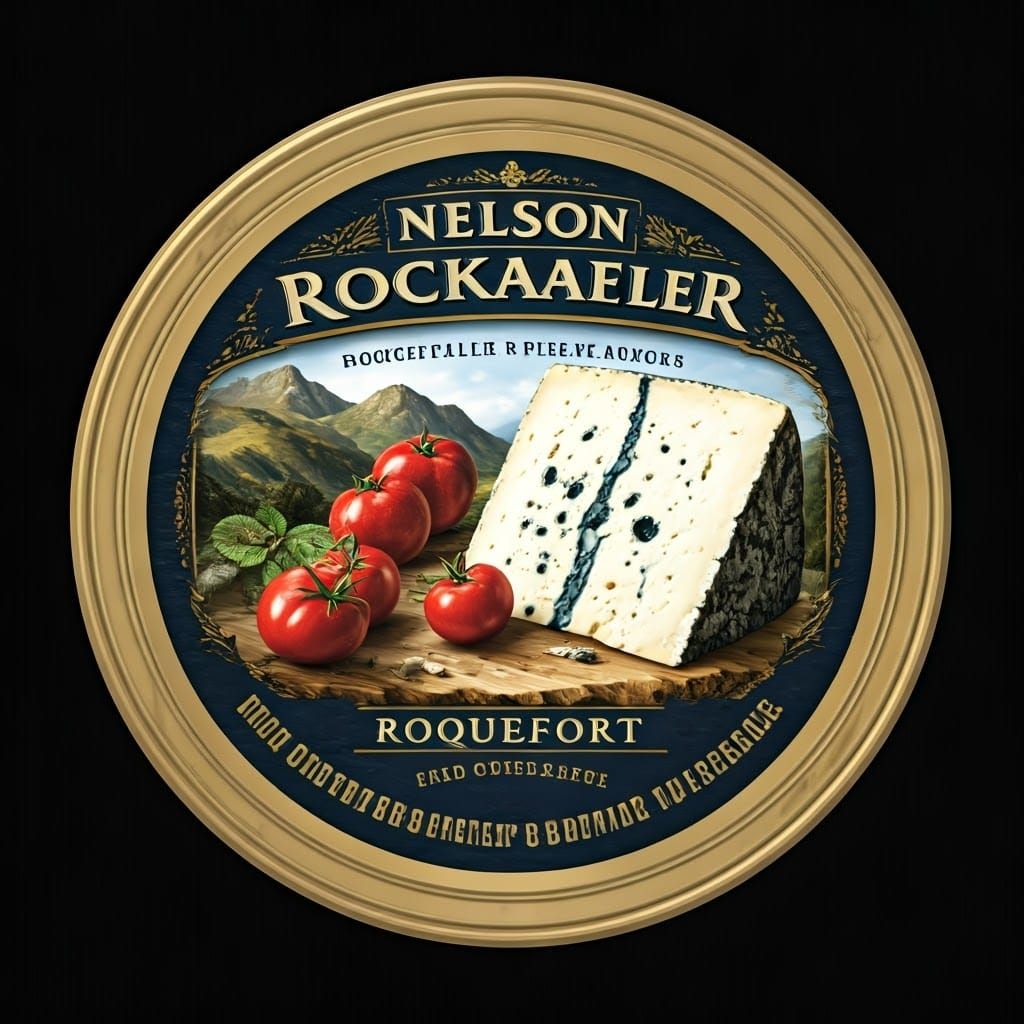 Nelson Rockefeller as Roquefort Cheese Sculpture