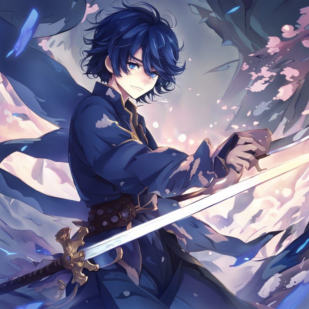 Anime Fantasy Prince with Sword