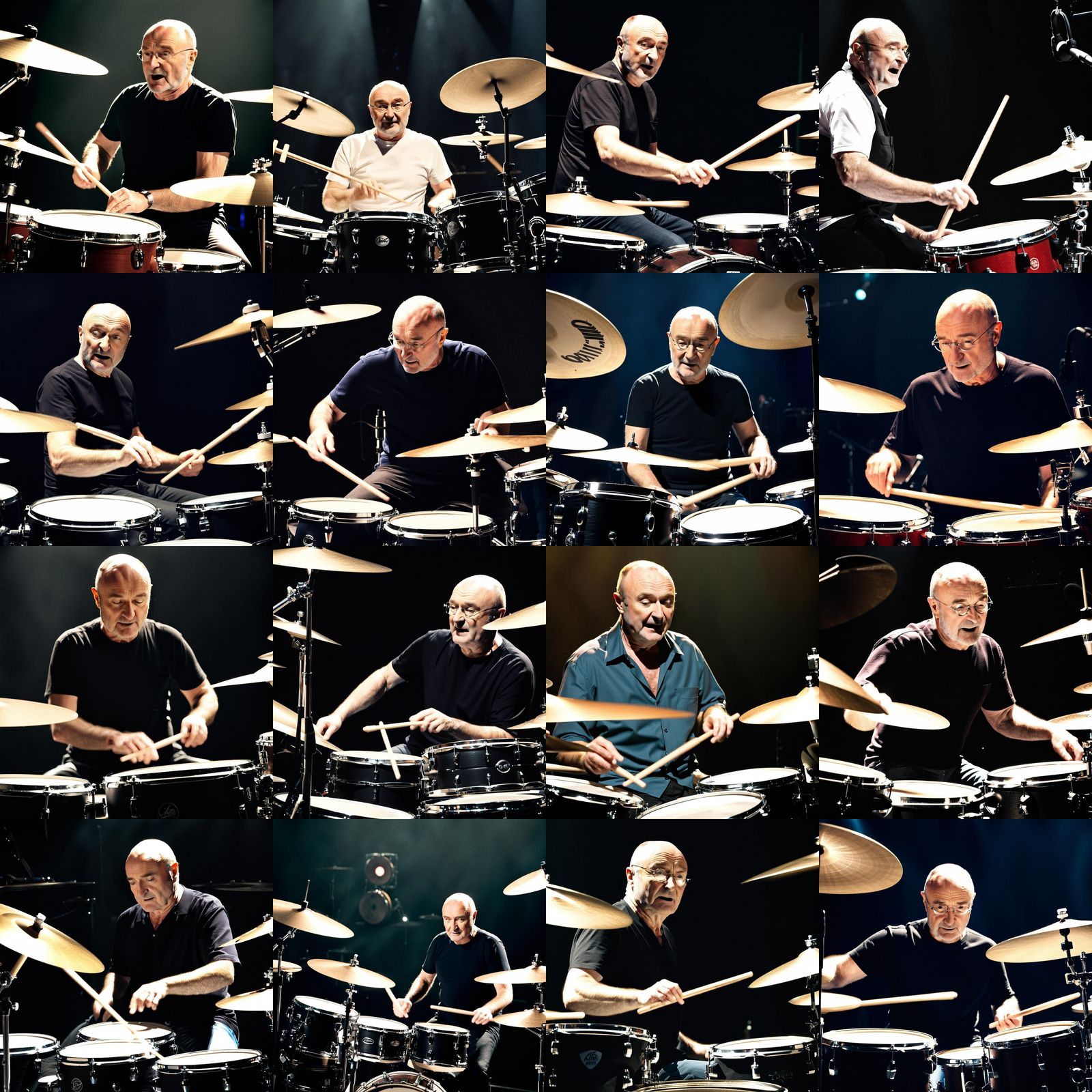 Dramatic Drummer Performance Art