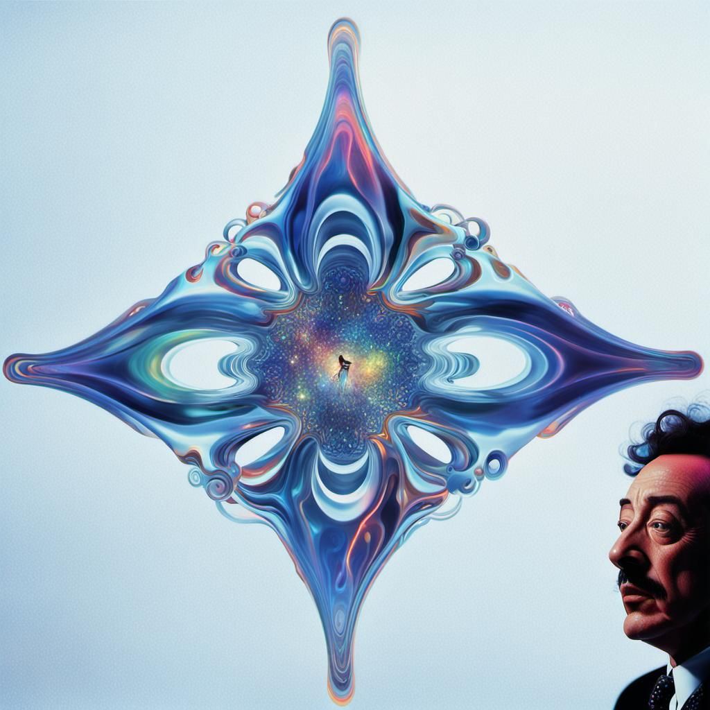 Psychedelic Musician in Surrealist Dreamscape