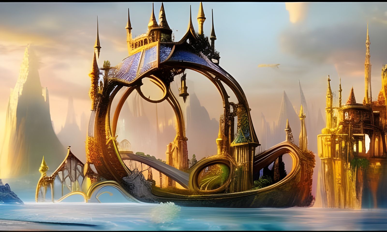 Cosmic Crystal Mansion: A Sci-Fi Fantasy Masterpiece