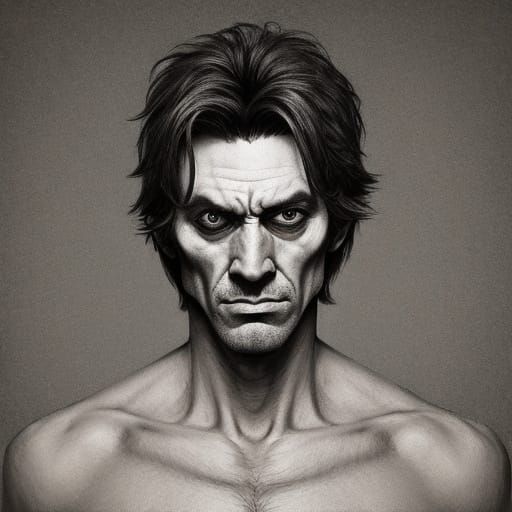 Distorted Human Form in Unflattering Perspective