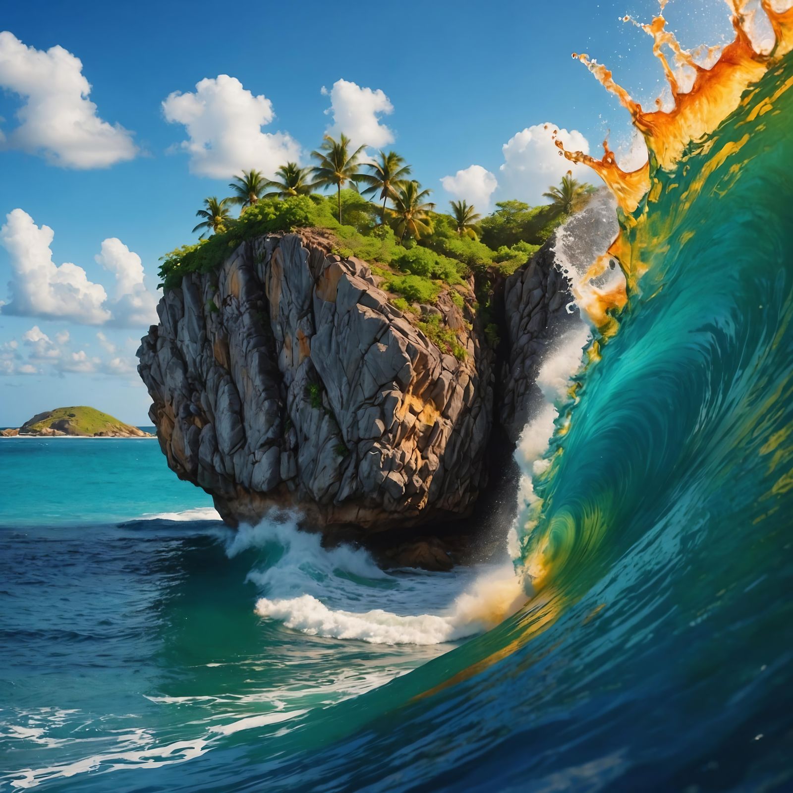 Hyperrealistic Rendering of Caribbean Islands