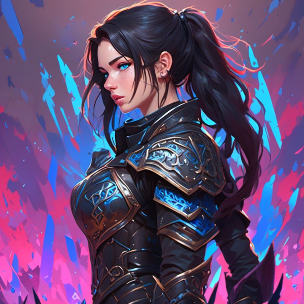 Hyperrealistic Fantasy Warrior with Intricate Details