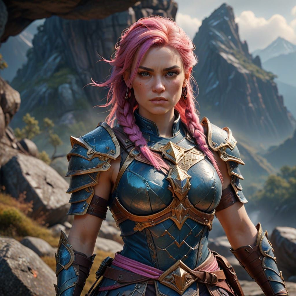 Epic Dwarf Warrior in Regal Armor